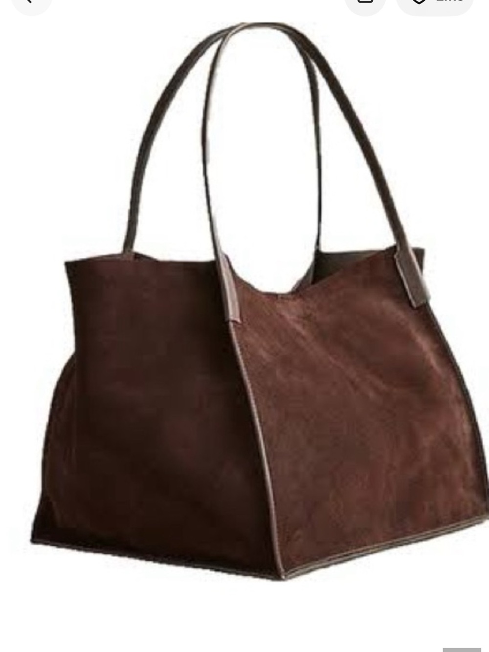 J. Crew Large Unstructured Brown Leather Berkley Tote